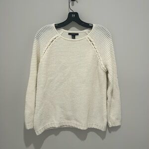 Forever 21 chunky cream sweater | M